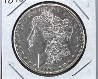 1890-CC Carson City Morgan Silver Dollar