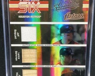 2005 Astros 'Killer B's' 6-Memorabilia Card #/100