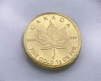 1g Gold 2016 Maple Leaf, Canada .9999
