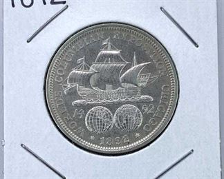 1892 Columbian Exposition Silver Half, XF+