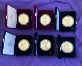 American Eagle One Ounce Proof Silver Coins. Select years from1986-2001