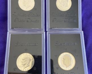 Eisenhower Proof Dollar Coins 1971-1974