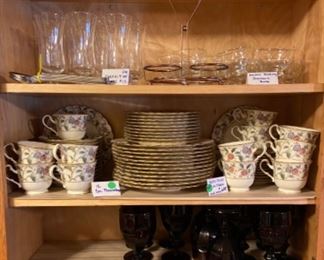 Noritake China, amethyst goblets