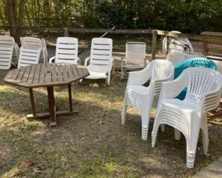 Outdoor furniture selection