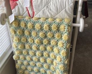 Beautiful crocheted coverlet