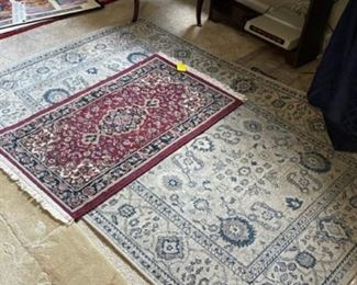 Some of the oriental and other area rugs