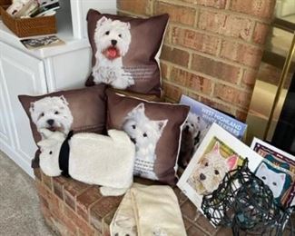 Westie pillows