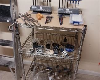 Two tier metro rack, two sets of hand crank Allen wrenches