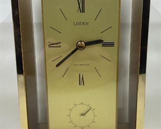 Linden Westminster Table Clock
