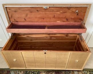 MCM Cavalier Locking Hope Chest