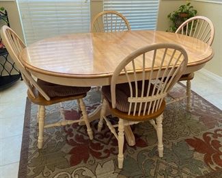 Expandable Honey Colored Kitchen Table