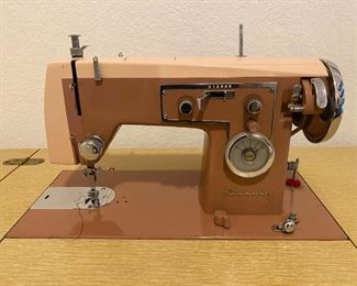 Kenmore 47 Sewing Machine in MCM Table in Peach