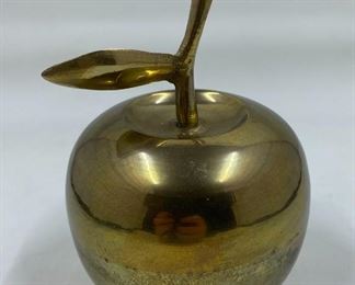 Mid Century Brass Apple Bell