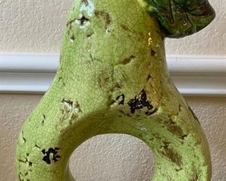 Large Distressed Pear Figurine