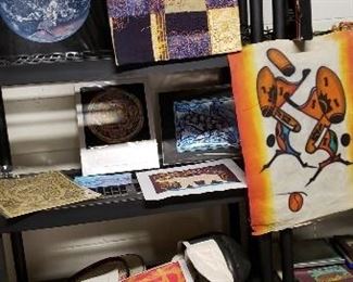 Some artwork from Thailand and Kenya and other places.