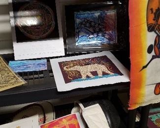 Some artwork from Thailand and Kenya and other places.