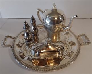 SELECTION OF SILVER PLATE