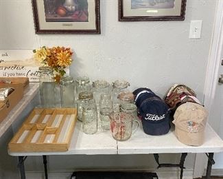 Dalhart Windberg Morning Delight and Evening Treat, Jars, Caps, Stepper Bench