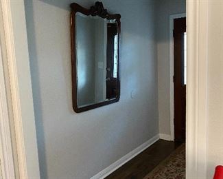 Large Entry Way Vintage Beveled Mirror