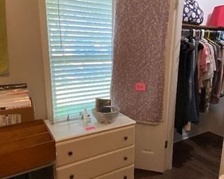 Chest of Drawers, Large Quilt, Young Women's Clothing