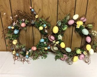 Easter Wreaths
(2) wreaths, W16" with decorated eggs and flowers.