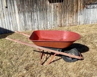 True Temper Wheelbarrow
Red wheelbarrow in good condition, loved and used. H22" x W53" x D26".
