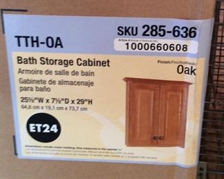 American Classics Bath Storage Cabinet
New in Box storage cabinet, H29" x W24".