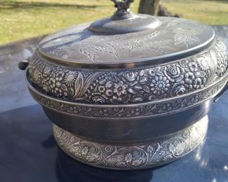 Silverplate victoian soup tureen