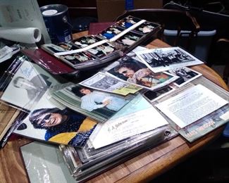 Huge collection of 5 photo alblums signed rock, country, astronauts,  signed photos, letters, ticket stubs