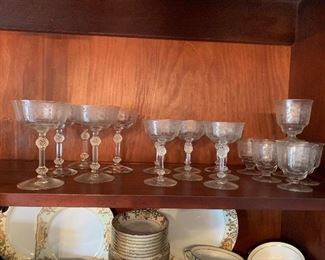 Vintage Etched Crystal 