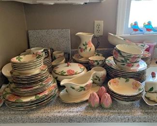 Franciscan USA Desert Rose Dishes HUGE SET!! 