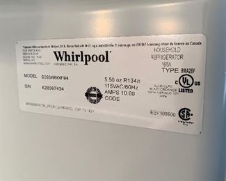 Whirlpool Stainless Refrigerator 