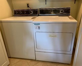 Washer & Dryer  Works but not great  needs some work 