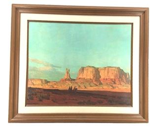 Edgar Payne Riders in Monument Valley Print
