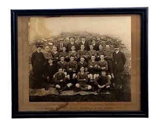 Antique 1921 North Country Rugby Team Photo
