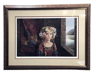 Signed Pati Bannister "Ophelia" Print

