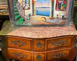 Console Table with Marble top