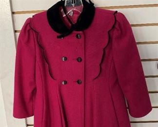 Wool CoatMagenta with hat