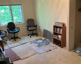 Office chairs and more rugs! 