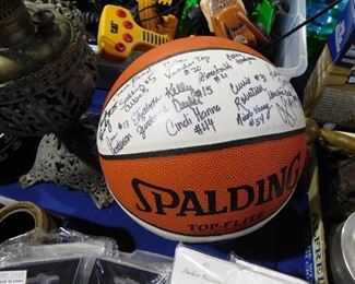 Autographed basketball