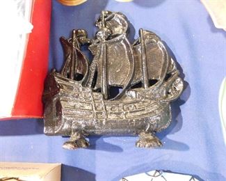 Cast Iron ship doorstop