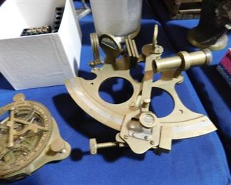Brass sextant