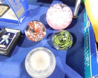 Glass paperweights