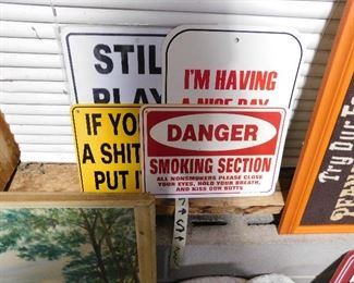 Metal signs