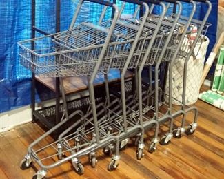 Mini Shopping Carts, 42" x 22" x 16", Qty 7