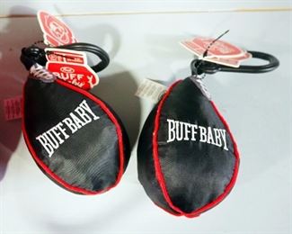 Fred Buff Baby Hanging Toys, Qty 6, And Basket