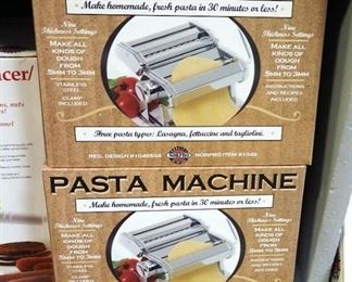 Norpro Spaetzle Makers, Qty 4, Food Mill, Grater/Slicer, Qty 4, Dip Servers, Qty 3, Triple Spiral Slicer, Pasta Machines, And More