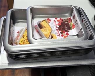 Norpro Nonstick Baking Pans, 8" x 8", Qty 1, 9" x 13", Qty 7, And 11" x 17" Cookie Sheets, Qty 3