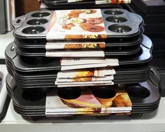 Norpro Nonstick Petit Doughnut Pans, Qty 3, Full Size Doughnut Pans, Qty 5, And Mini Popover Pans, Qty 4