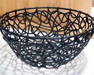 47th & Main 7" Wire Bowls, Qty 3, And 13" Wire Bowls, Qty 4